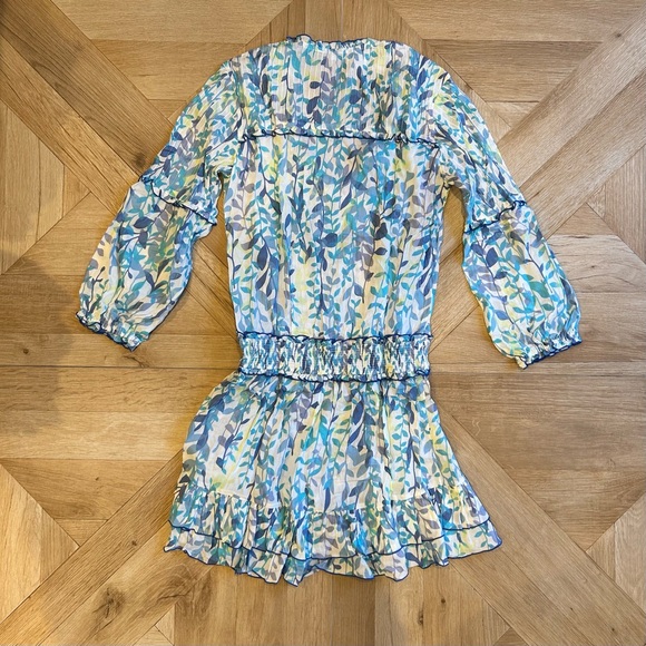 NEW WITH TAGS!  Poupette St. Barth Ilona mini dress in Blue Esterel Sz. S - Picture 7 of 7